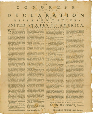 ... Jefferson Papers : Declaration of Independence [manuscript copy