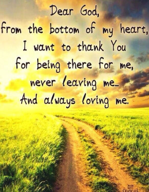 Thank you for being there for me. Even when everyone else is not.