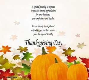 Thanksgiving Business Messages