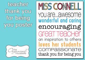 Thank You Quotes For Teachers Thank You Teacher Quotes