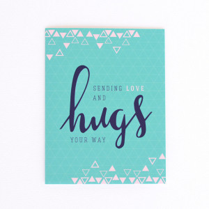 Sympathy Card, Sending Love & Hugs Card, Thinking Of You Card, Get ...