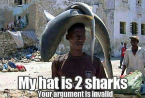 Most bad ass hat ever! #sharks #badass