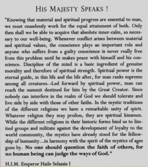 The Church of Haile Selassie I