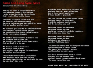 Dan Fogelberg- Same Old Lang Syne - not really a Christmas song, but ...