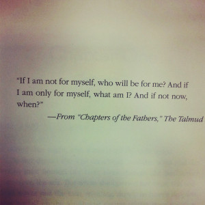 because the only person you can trust is yourself. If even I won’t ...