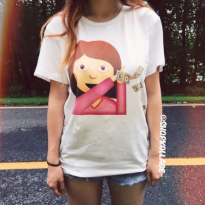 shirt quote on it cute t-shirt emoji print style graphic tee tumblr ...