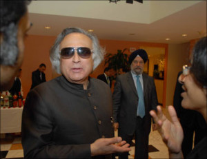 Image: Environment Minister Jairam Ramesh at a meeting with AOSIS ...