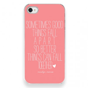 iPhone Case Marilyn Monroe Quote Better Things by thisgirlgabbie, $27 ...