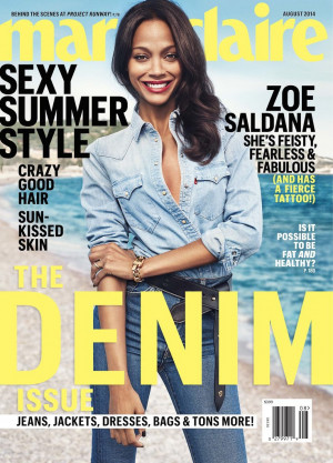 Zoe Saldana 2014 Marie Claire Ex-Boyfriend Interview Quotes