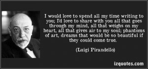 Luigi Pirandello love quote