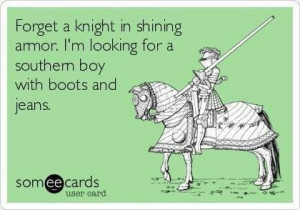 Or a night in shining armor in jeans and boots (:
