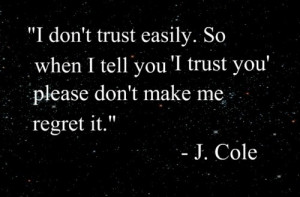 don't trust easily