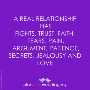 real relationship has fights trust faith tears pain arguments
