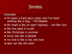 Books With Similes and Metaphors