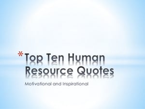 Human Resources Quotes