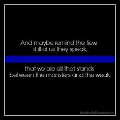 NEVER FORGET/thin blue line