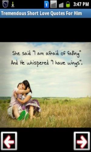 View bigger - Tremendous Short Love Quotes for Android screenshot