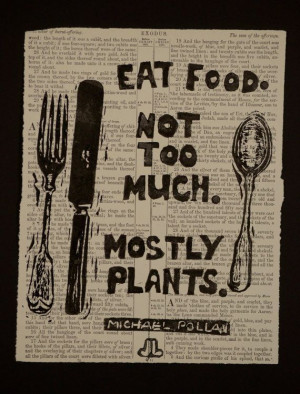 Cutlery and Michael Pollan's quote, 