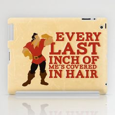 gaston.. beauty and the beast funny hair quote iPad Case by ...