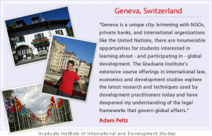 Students gain a unique perspective on international affairs in Geneva ...
