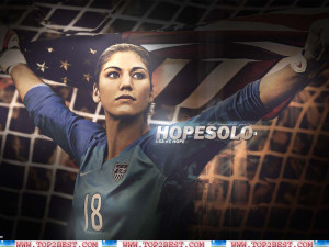 Goalkeeper Hope Solo American Soccer Amelia
