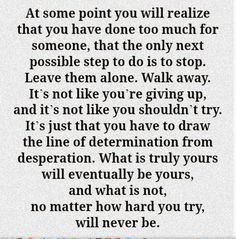 Sometimes things aren't meant to be More