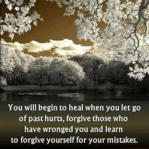 Letting go of past hurts is easier said than done.