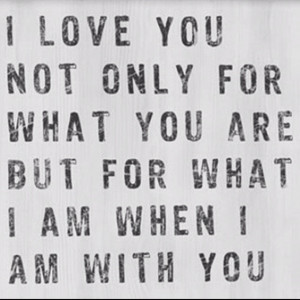 like myself when i'm with you