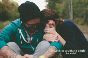 Love is touching souls