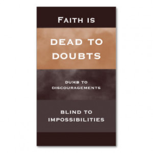 Faith Quote Simple Business Card