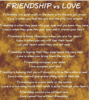 Though both love and friendship will still remain to be confusing ...