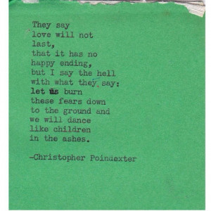 Christopher Poindexter poem 10 by Christopherspoetry on Etsy, $10.00