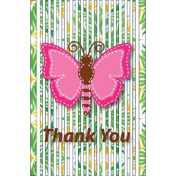 tropical_stripes_butterfly_thank_you_note_greeting.jpg?height=250 ...