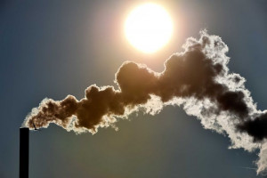 Photo: Greenhouse gas concentrations are now about 40 per cent higher ...