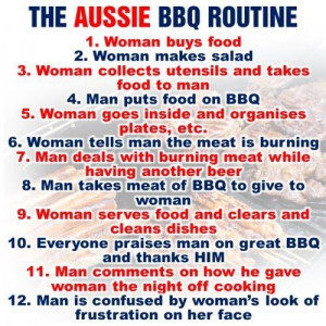 The Aussie BBQ Routine...