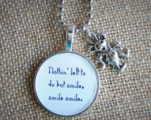 Grateful Dead Inspired Song Lyric S ilvertone Necklace Deadie Bear ...