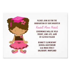 Elementary School Graduation Announcements from Zazzle.com