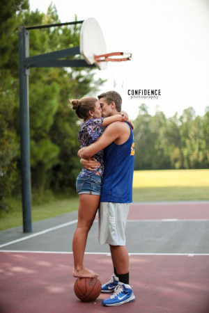 Senior Basketball session and his girlfriend