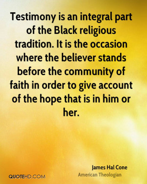 James Hal Cone Faith Quotes