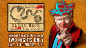Glenn Beck as a rodeo clown