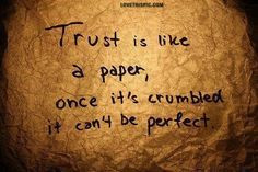 great way to explain trust.... especially to kids More