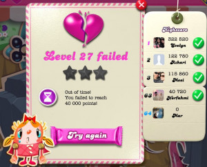 Level 27 failed more than 15 times!! I give up!!