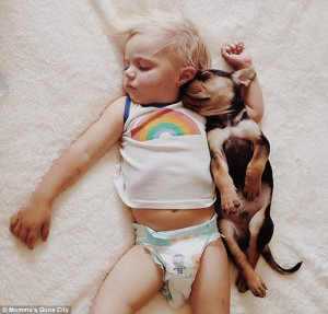 Nap time: In another set of photos that went viral last November ...