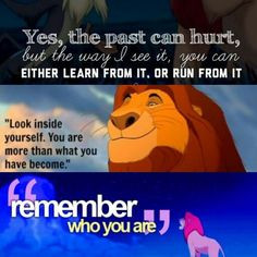 Challenge. DAY 21: Favorite Quote. I think The Lion King's quotes ...