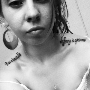 ... Black and white. #tattoos #quotes #script #cursive #