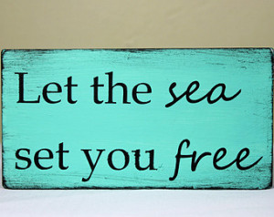 Beach Sayings And Quotes Hand painted beach sign,