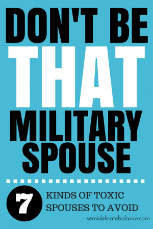military don t be that military spouse