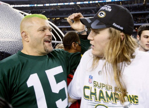 Chuck Liddell's Mustache is a Green Bay Packers Fan!