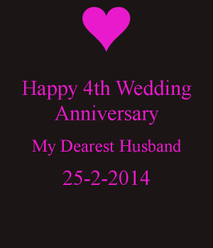happy 4th anniversary to my husband marriage anniversary wishes