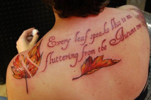 24 fall leaves quote